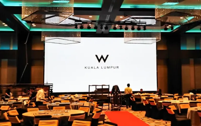 Banquet hall LED video wall