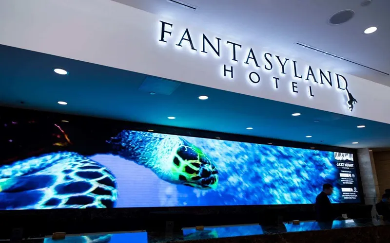 Hotel lobby LED wall