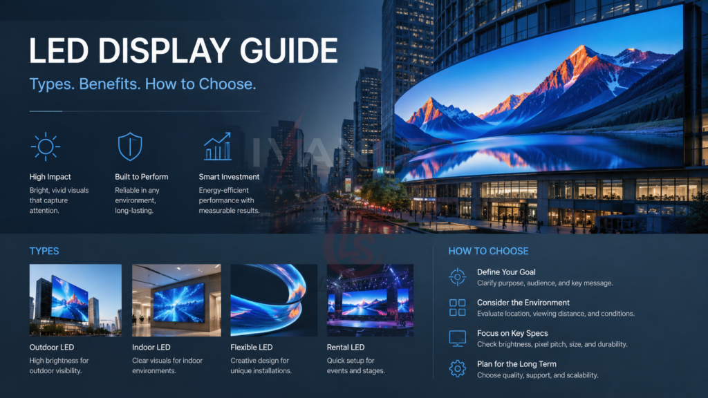 advertising LED display guide types benefits how to choose advertising LED display guide types benefits how to choose