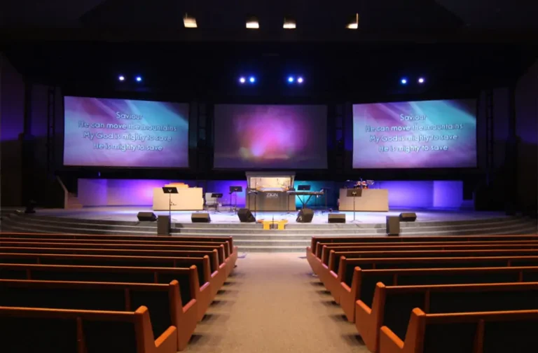 church stage screen