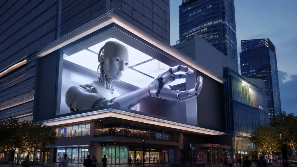 육안으로 볼 수 있는 3D LED 디스플레이, 도시의 랜드마크로 화제가 된 광고 육안으로 볼 수 있는 3D LED 디스플레이, 도시의 랜드마크로 화제가 된 광고