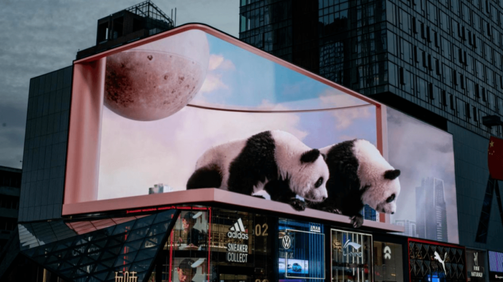 شاشة LED ثلاثية الأبعاد للإعلانات