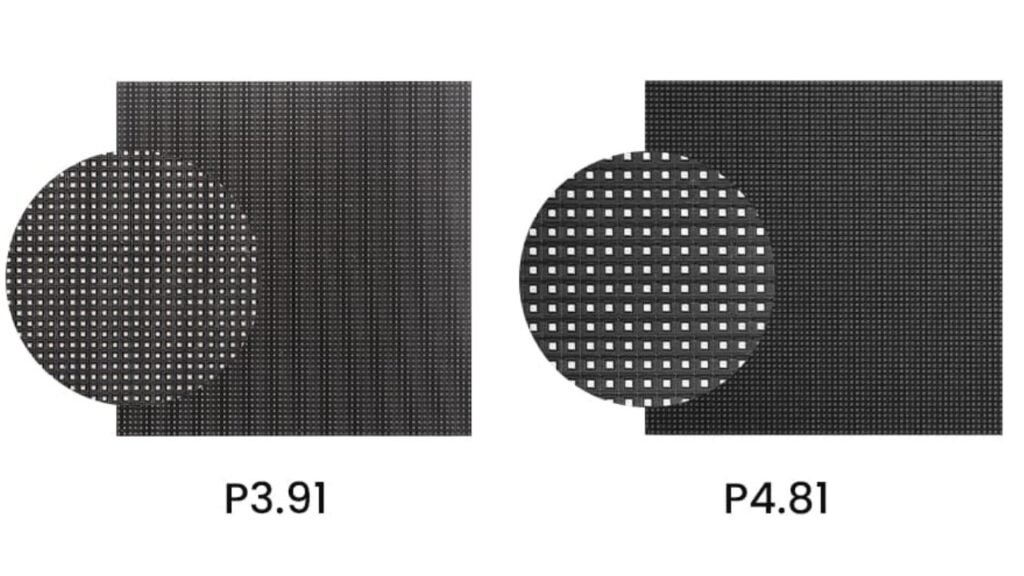 Confronto tra pareti LED P3 e P4 Confronto tra pareti LED P3 e P4