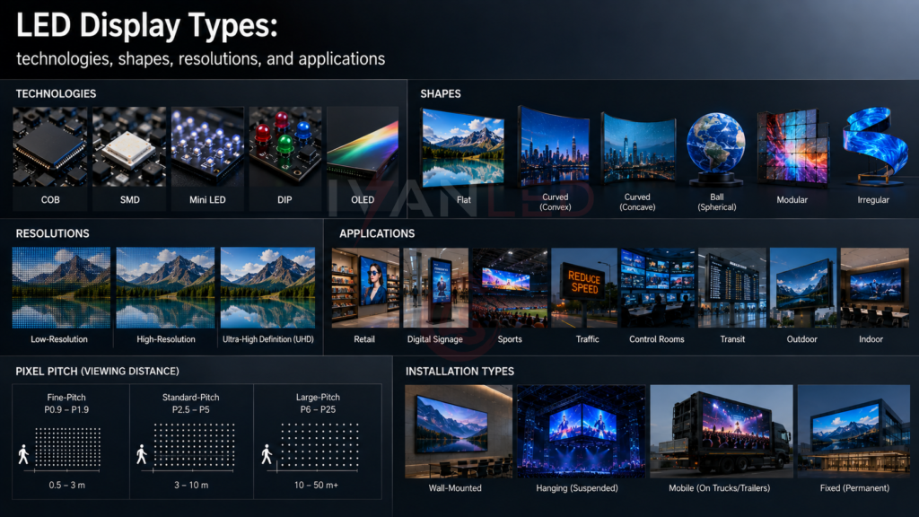 LED Display Types LED Display Types