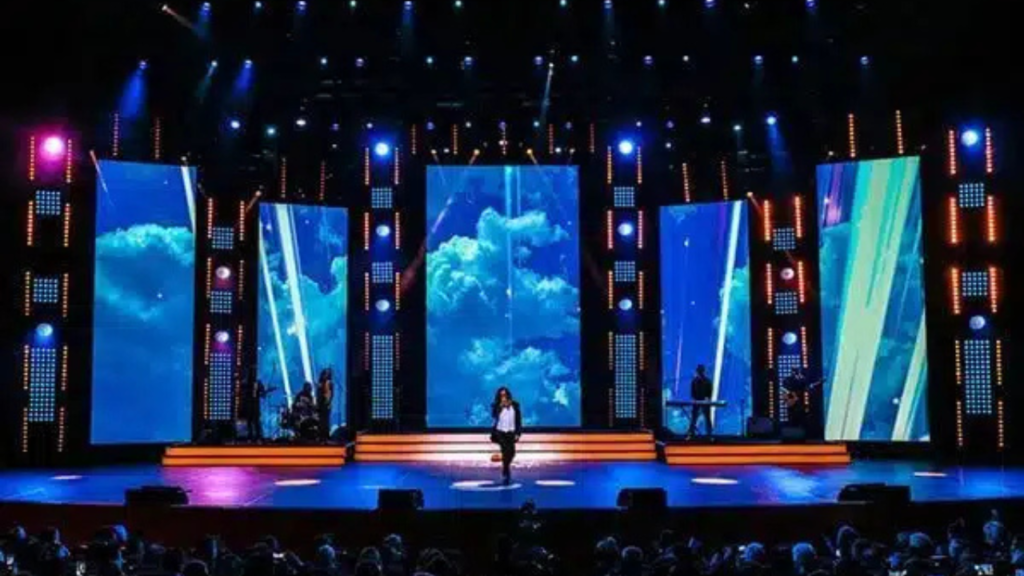 تصميم مسرح بشاشة LED