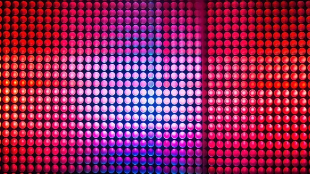 تطبيقات تأثير شاشة LED النقطية