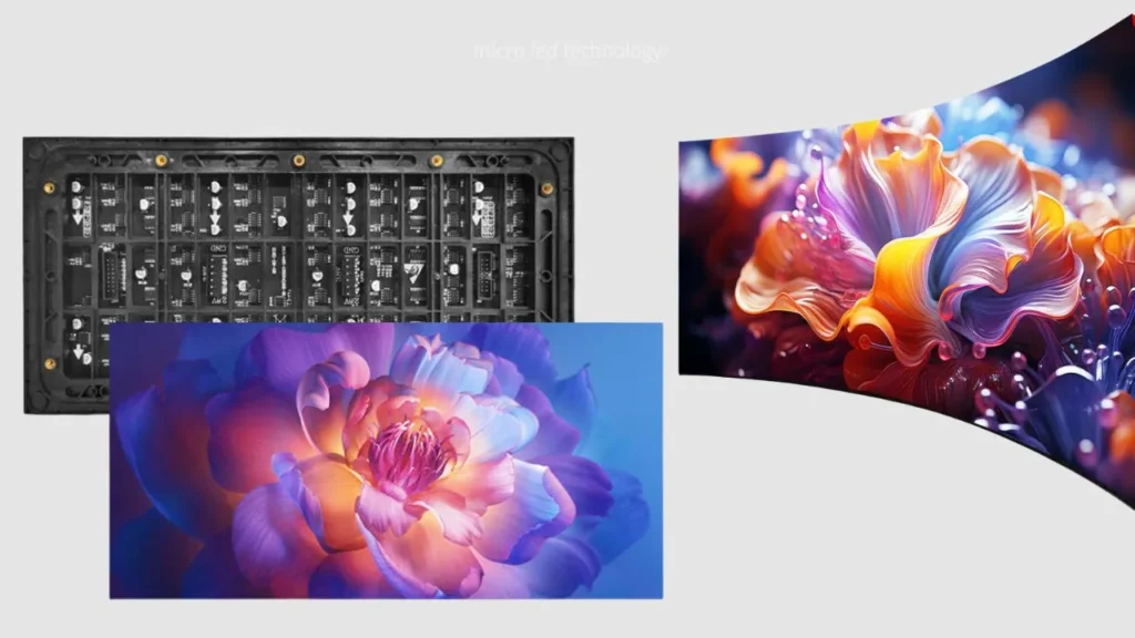 pixels on LED screen 