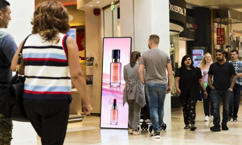 Plakat, LED-Anzeige, Einkaufszentrum, Werbung, Verkaufsförderung, Digital Signage Plakat, LED-Anzeige, Einkaufszentrum, Werbung, Verkaufsförderung, Digital Signage