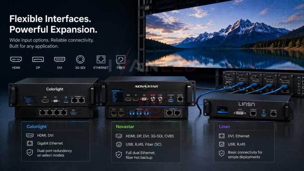 Configuração da interface e capacidade de expansão Configuração da interface e capacidade de expansão