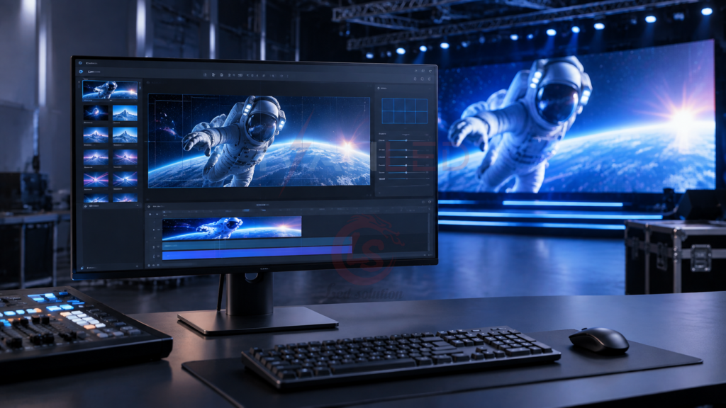 LED display content creation software simulator preview LED display content creation software simulator preview