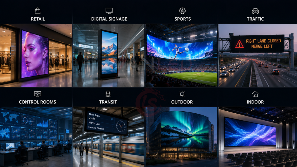 LED displays are designed for specific applications LED displays are designed for specific applications