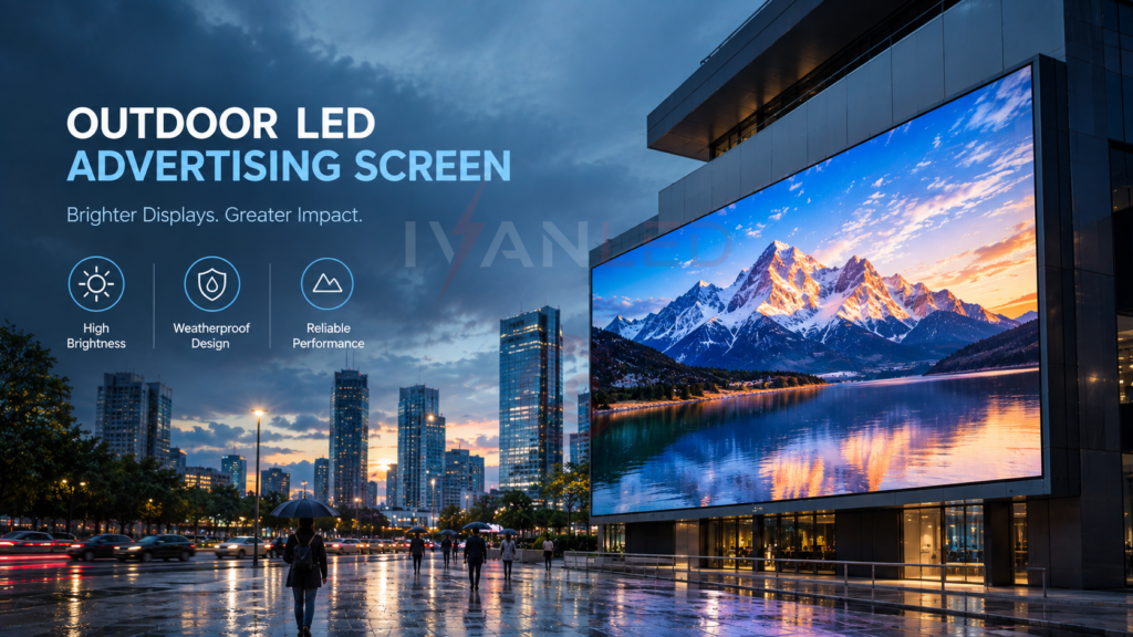 tela de LED para publicidade ao ar livre, de alto brilho e resistente às intempéries