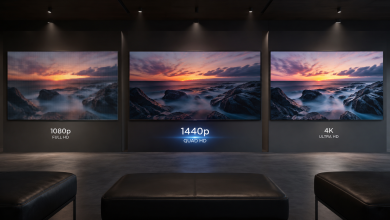 1440p resolution comparison for LED displays versus 1080p and 4K