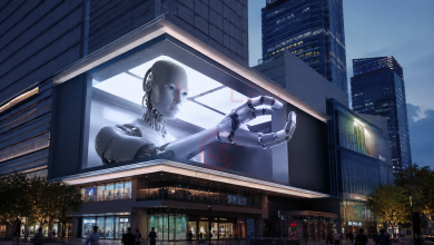 육안으로 볼 수 있는 3D LED 디스플레이, 도시의 랜드마크로 화제가 된 광고