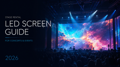 2026년 콘서트 및 행사용 무대 대여 LED 스크린 가이드